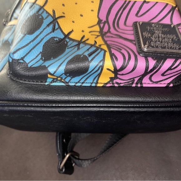 Loungefly Multicolor Nightmare Before Christmas Backpack and Wallet - Picture 7 of 12